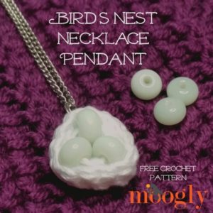Bird's Nest Necklace Pendant by Moogly