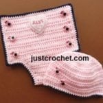 Diaper Cover and Hat by JustCrochet.com