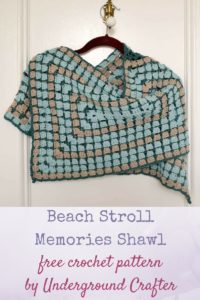Beach Stroll Memories Shawl by Marie Segares/Underground Crafter