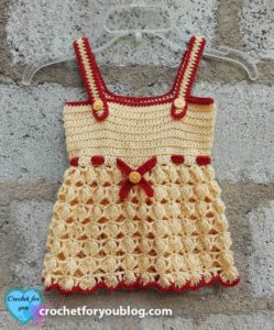 Honey Bliss Baby Sundress by Erangi Udeshika of Crochet For You