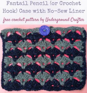 Fantail Pencil (Or Crochet Hook) Case by Marie Segares/Underground Crafter