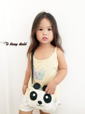 Panda Shoulder Bag by Si Nanay Madel