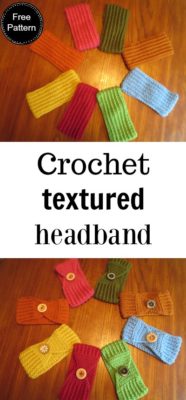 Crochet Textured Headband by Laura Wilson of Traverse Bay Crochet