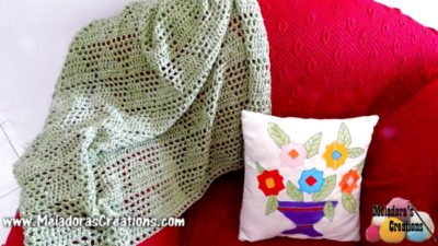 Diamond Lace Afghan by Meladora's Creations