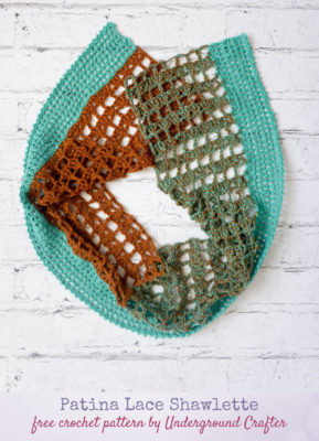 Patina Lace Shawlette by Marie Segares/Underground Crafter