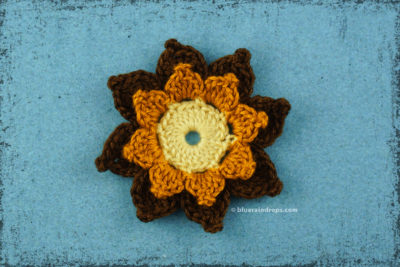 Double Layered Picot Flower #2 by blueraindrops