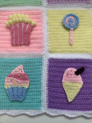 Sweet Treat Appliqués by Rose Hudd from Hookfully