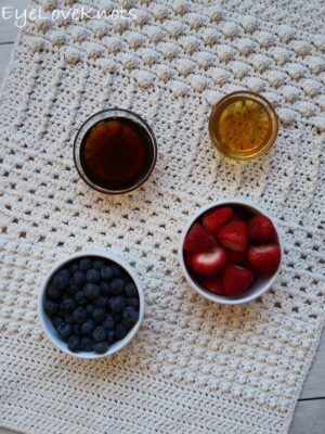 Volume One Hand Towel by Alexandra of EyeLoveKnots