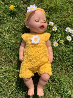 Oopsie Daisy Baby Dolls Romper by Rose Hudd from Hookfully