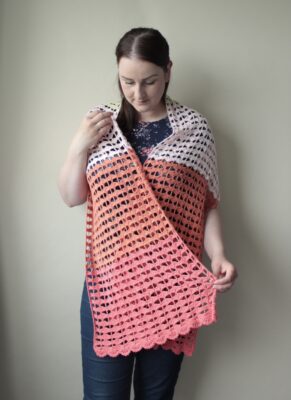 Felidae Crochet Summer Wrap by Veronika Cromwell from Blue Star Crochet