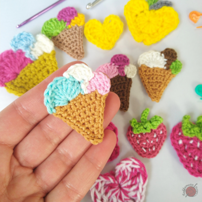 Ice Cream Applique by Raffaella Tassoni from RaffamusaDesigns.