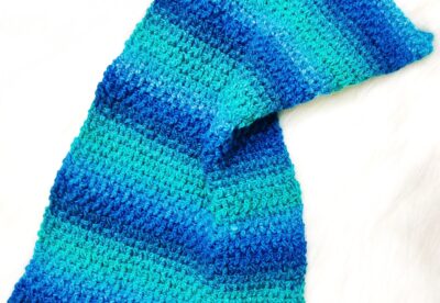 How To Crochet a Easy Cool Ocean Crochet Scarf by rajiscrafthobby.