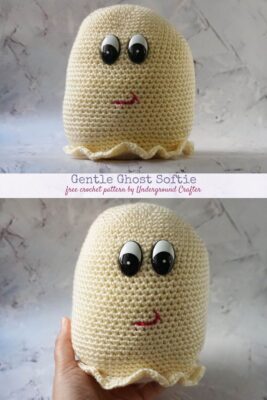 Gentle Ghost Softie by Marie Segares/Underground Crafter.