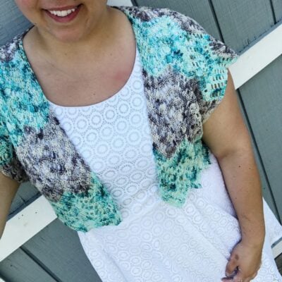 Cropped Cardi by Sierra Fontaine from Sierra's Crafty Creations.