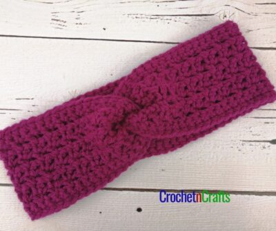 Twist Front Crochet Ear Warmer by CrochetNCrafts