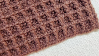 Chocolate Waffle Crochet Blanket by rajiscrafthobby.