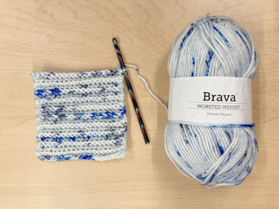 Back Loop Single Crochet Section by Marie Segares/Underground Crafter.