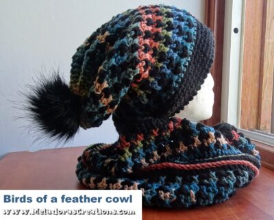 Birds of a Feather Crochet Cowl by Candy Lifshes from Meladora's Creations.