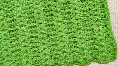 Super Easy Crochet Texture Blanket Wave Pattern by rajiscrafthobby.