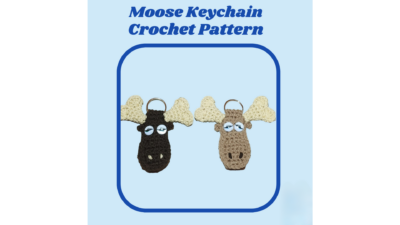 Moose Keychain by Lisa Ferrel/My Fingers Fly.
