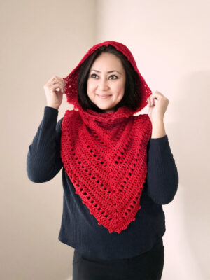 Hooded Crochet Cowl by Shaz from The Knotty Lace