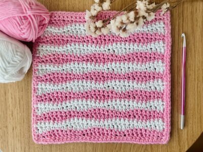 Little Waves Washcloth: Wavy Crochet Pattern by Ned and Mimi