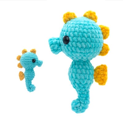 Sandy the Seahorse Crochet Pattern by DIY Fluffies