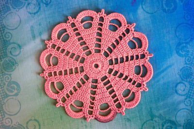 Curvy Cutie Doily Delight by Elsa Koss from blueraindrops