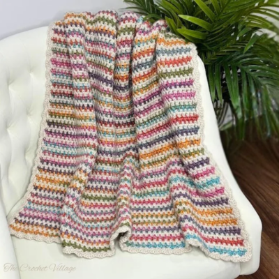 Fairmount Throw Blanket by The Crochet Village