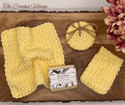 Buttercup Bath Set by The Crochet Village