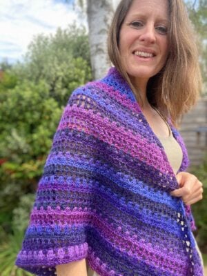 Granny Mesh Shawl by Gemma Williams from Concrete Gems