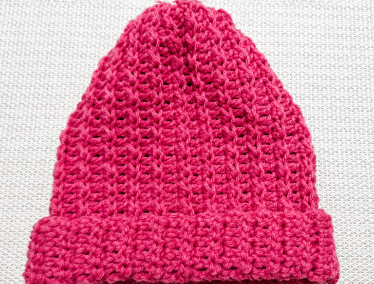 Quick and Easy Crochet Crinkle Hat