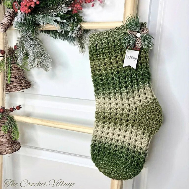 Evergreen Christmas Stocking