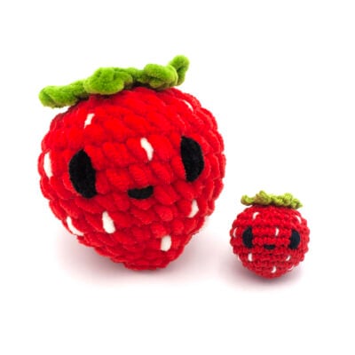 Strawberry Amigurumi Crochet Pattern by Mariska Vos-Bolman from DIY Fluffies