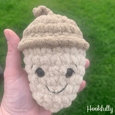 No-Sew Amigurumi Acorn by Hookfully