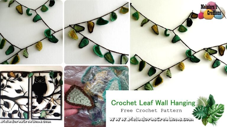 Crochet Leaf Wall Hanging pattern