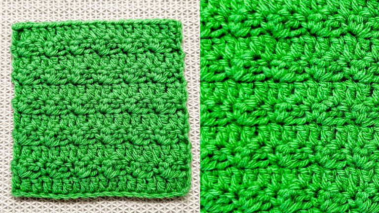 Crochet Silt Stitch Tutorial Easy Two Row Repeat Pattern