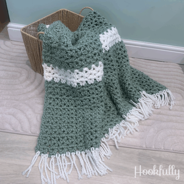 Cozy V-Stitch Blanket