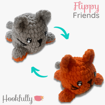 Flippy Friends Reversible Cat by Hookfully