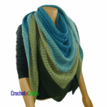 Pretty Simple Triangular Shawl Crochet Pattern by CrochetNCrafts