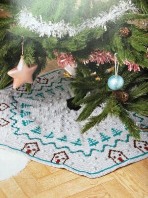 Winter Wonderland Christmas Tree Skirt by Gemma Williams