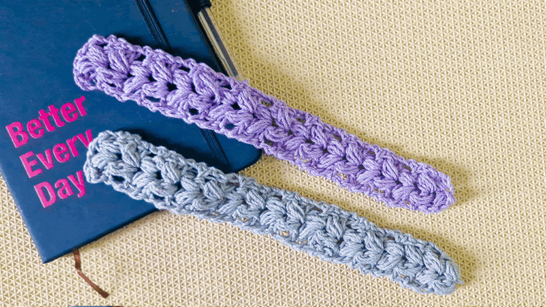 How To Make A Easy Crochet Puff Stitch Bookmark