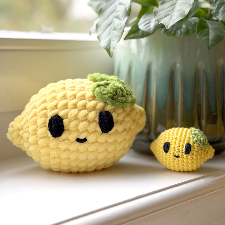 Lemon Keychain Crochet Pattern