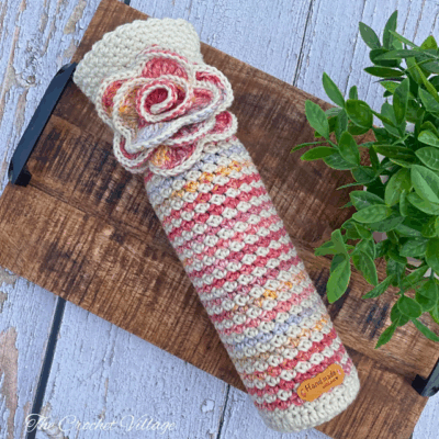 Aria Wine Bottle Cozy by The Crochet Village