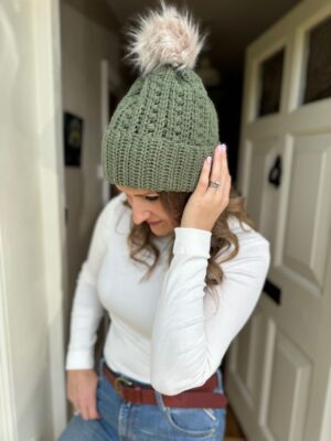 Mirabilis Puff Stitch Hat by Hannah Cross from HanJan Crochet