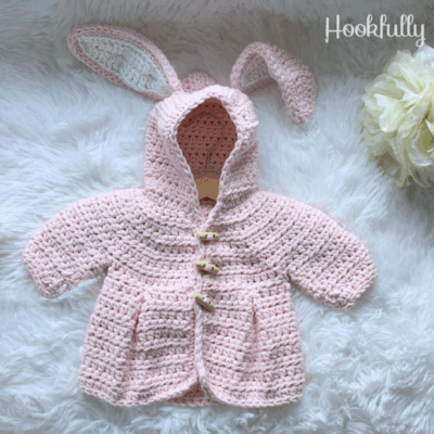 Bunny Hug Baby Coat by Hookfully