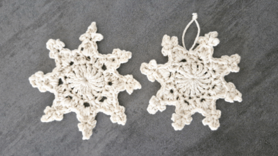 Easy Nordic Crochet Snowflake Pattern by rajiscrafthobby