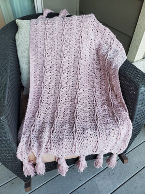 Trellis and Vines Baby Blanket by Carol Hladik Designs