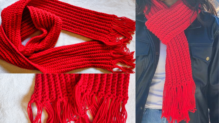 How To Make The Crochet Red Goblin Scarf