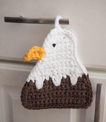 Bald Eagle Potholder by Lisa Ferrel/My Fingers Fly